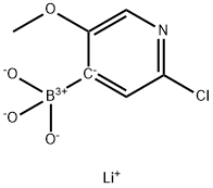 Lithium (2-chloro-5-methoxypyridin-4-yl)trihydroxyborate 结构式