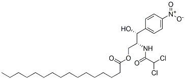 Palmitic acid, DL-threo-2-(2,2-dichloroacetamido)-3-hydroxy-3-(p-nitrophenyl)propyl ester (6CI) 结构式