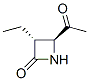 2-Azetidinone, 4-acetyl-3-ethyl-, trans- (9CI) 结构式