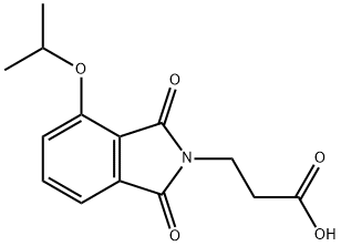 3-(4-异丙氧基-1,3-二氧代异吲哚炔-2-基)丙酸 结构式