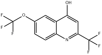4-羟基-6-(三氟甲氧基)-2-(三氟甲基)喹啉 结构式