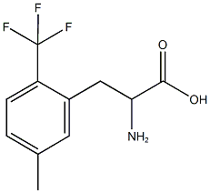 5-甲基L-2-(三氟甲基)-DL-苯丙氨酸 结构式