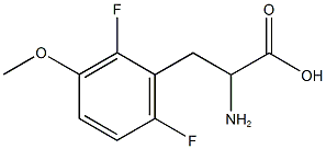 2-氨基-3-(2,6-二氟-3-甲氧基苯基)丙酸 结构式