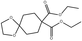 diethyl 1,4-dioxaspiro[4.5]decane-8,8-dicarboxylate 结构式