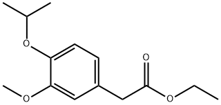 4-异丙氧基-3-甲氧基苯乙酸乙酯 结构式