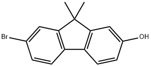 7-BROMO-9,9-DIMETHYL-2-FLUORENOL 结构式