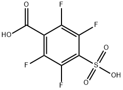 4-磺基-2,3,5,6-四氟苯甲酸 结构式