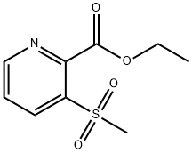 3-甲砜基吡啶-2-甲酸乙酯 结构式