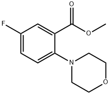 2-(4-吗啉基)-5-氟苯甲酸甲酯 结构式