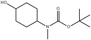 4-(N-BOC-N-甲氨基)环己醇 结构式