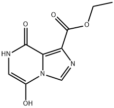 5,8-二羟基咪唑并[1,5-A]吡嗪-1-甲酸乙酯 结构式