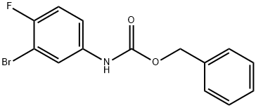 N-CBZ-3-溴-4-氟苯胺 结构式