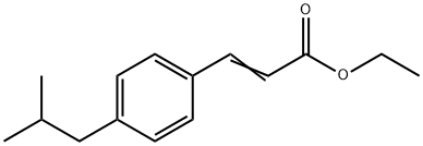 3-(4-异丁基苯基)丙烯酸乙酯 结构式