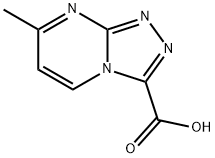 7-甲基[1,2,4]三唑并[4,3-A]嘧啶-3-羧酸 结构式