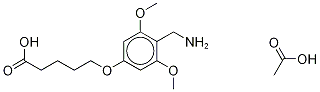 5-[4-(AMinoMethyl)-3,5-diMethoxyphenoxy]pentanoic Acid Acetate 结构式