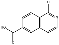 1-氯异喹啉-6-羧酸 结构式