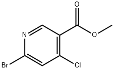 4-氯-6-溴烟酸甲酯 结构式