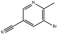 5-溴-6-甲基烟腈 结构式