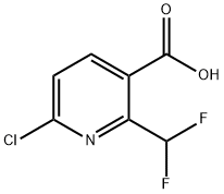 6 - 氯-2 - (三氟甲基)烟酸 结构式