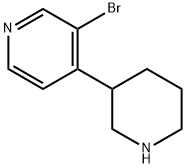 3-broMo-4-(piperidin-3-yl)pyridine 结构式