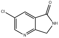 3-氯-6,7-二氢吡咯并[3,4-B]吡啶-5-酮 结构式