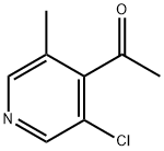 1-(3-氯-5-甲基吡啶-4-基)乙酮 结构式