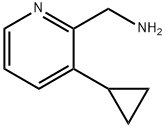 (3-环丙基吡啶-2-基)甲胺 结构式