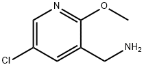 (5-氯-2-甲基氧基吡啶-3-基)甲胺 结构式