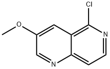 3-Methoxy-5-chloro-1,6-naphthyridine 结构式
