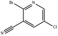 2-溴-5-氯吡啶-3-甲腈 结构式