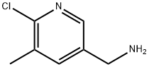 (6 - 氯-5 - 甲基吡啶-3 - 基)甲胺 结构式