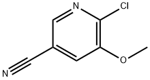 6-氯-5-甲氧基烟腈 结构式