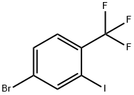 2-碘-4-溴三氟甲苯 结构式