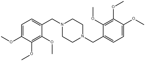 1,4-双（2,3,4-三甲氧基苄基）哌嗪 结构式