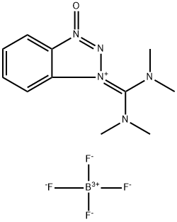 2-(1H-苯并三偶氮L-1-基)-1,1,3,3-四甲基脲四氟硼酸酯 结构式