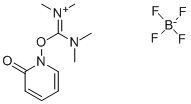 2-(2-吡啶酮-1-基)-1,1,3,3-四甲基脲四氟硼酸盐 结构式