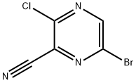 6-溴-2-氯-3-氰基吡嗪 结构式