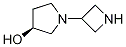 (3S)-1-(3-azetidinyl)-3-Pyrrolidinol 结构式