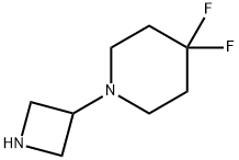 1-(氮杂环丁烷-3-基)-4,4-二氟哌 结构式