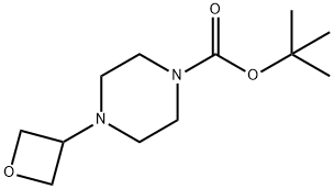 4-(氧杂环丁烷-3-基)哌嗪-1-甲酸叔丁酯 结构式