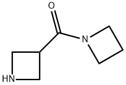 3-氮杂丁烷甲腈盐酸盐 结构式