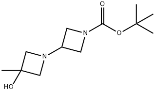 3-羟基-3-甲基-[1,3'-二氮杂环丁烷]-1'-羧酸叔丁酯 结构式