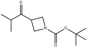 3-异丁酰基氮杂环丁烷-1-羧酸叔丁酯 结构式