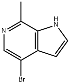 1H-Pyrrolo[2,3-c]pyridine, 4-broMo-7-Methyl- 结构式