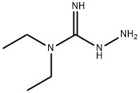 Hydrazinecarboximidamide, N,N-diethyl- (9CI) 结构式