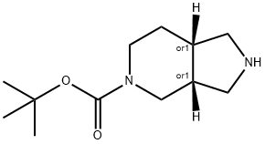 5-BOC-OCTAHYDRO-PYRROLO[3,4-C]PYRIDINE 结构式
