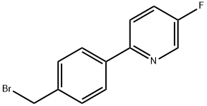 2-[4-(BroMoMethyl)phenyl]-5-fluoropyridine 结构式