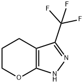 3-(三氟甲基)-1,4,5,6-四氢吡喃并[2,3-C]吡唑 结构式