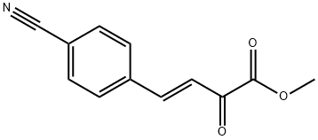 (E)-METHYL 4-(4-CYANOPHENYL)-2-OXOBUT-4-ENOATE 结构式