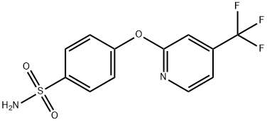 4-{[4-(Trifluoromethyl)pyridin-2-yl]oxy}benzenesulfonamide 结构式